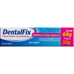 Produto Dentalfix creme fixador de dentadura s/ sabor 68g foto 1
