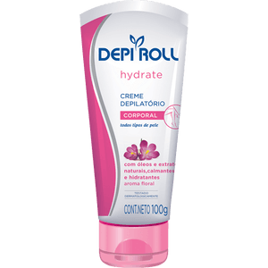 Produto Creme depilatório depi-roll hydrate corporal todos os tipos de pele 100g foto 1