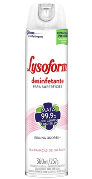Produto Lysoform desinfetante aerossol lembranças de infancia 360ml foto 1