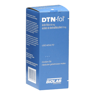 Produto Dtn-fol 400/10 mg com 90 capsulas foto 1