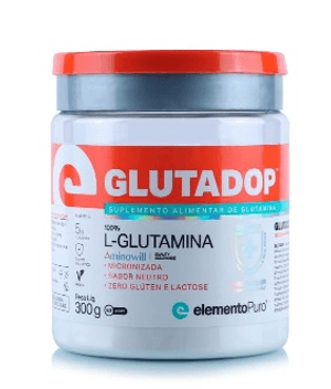 Produto Elemento puro glutamina glutadop 300g foto 1