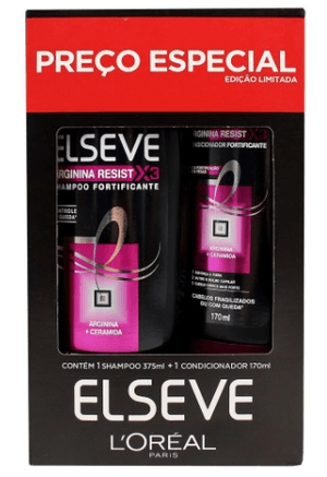 Produto Kit elseve arginina resist x3 shampoo 375ml + condicionador 170ml foto 1