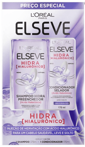 Produto Kit elseve hidra hialuronico shampoo 375ml + condicionador 170ml foto 1