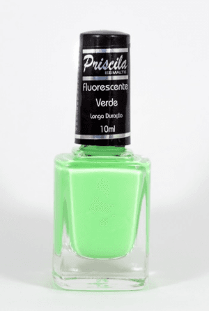 Produto Esmalte priscila fluorescente verde 10ml foto 1