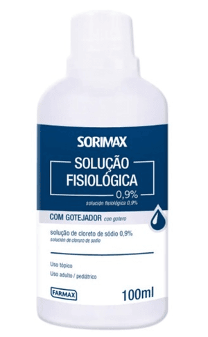 Produto Solução fisiologica cloreto de sodio 0,9% farmax 100ml foto 1