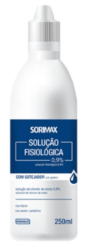 Produto Soluçao fisiologica cloreto de sodio 0,9% farmax 250ml foto 1