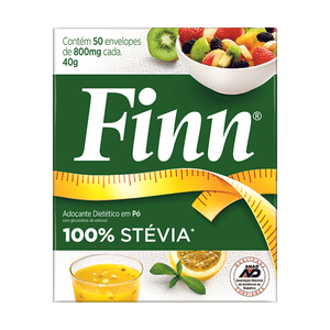 Produto Adocante finn stevia po com 50 envelopes 40g foto 1