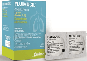 Produto Fluimucil 200mg 16 comprimidos efervescentes foto 1
