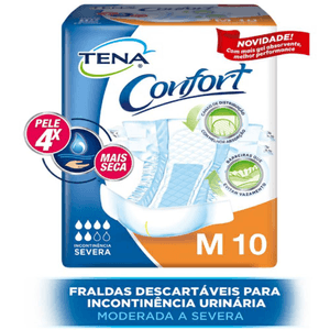 Produto Fralda descartavel para incontinencia tena confort m com 10 unidades foto 1