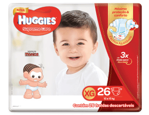 Produto Fralda descartavel infantil huggies supreme care mega xg pacote com 26 unidades foto 1