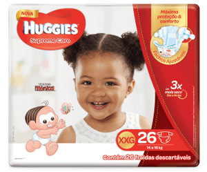 Produto Fralda descartavel infantil huggies supreme care mega xxg pacote com 26 unidades foto 1