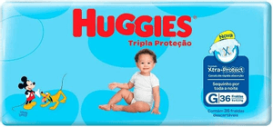 Produto Fralda infantil tripla proteção mega g 36 unidades huggies foto 1