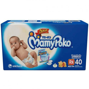 Produto Fralda descartável infantil mamypoko tamanho rn 40 unidades foto 1