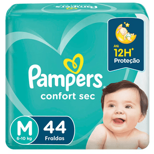 Produto Fralda infantil confort sec mega m 44 unidades pampers foto 1