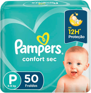 Produto Fralda infantil confort sec mega p 50 unidades pampers foto 1