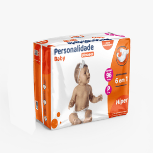 Produto Fralda descartavel infantil personalidade ultra sec hiper tamanho p pacote com 96 unidades foto 1