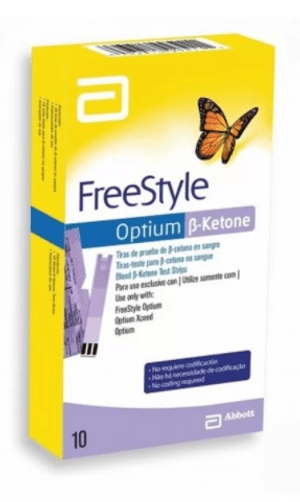 Produto Freestyle optium b-ketone tiras glicose com 10 unidades foto 1