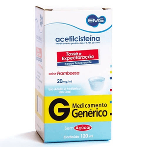 Produto Acetilcisteina 20mg frasco com 120 ml genérico ems foto 1