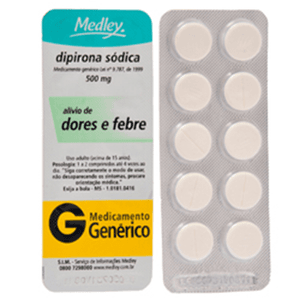 Produto Dipirona sodica 500mg caixa com 10 comprimidos generico medley foto 1