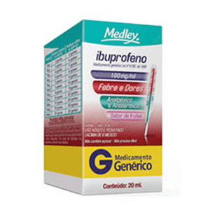 Produto Ibuprofeno 100mg frasco com 20ml generico medley foto 1