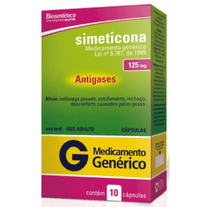 Produto Simeticona 125 mg com 10 capsulas biosintetica generico foto 1
