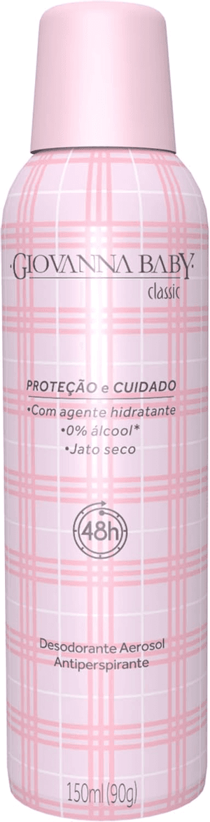 Produto Desodorante aerosol antitranspirante classic 150ml giovanna baby foto 1