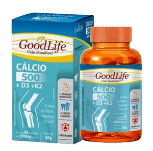 Produto Goodlife calcio 500 d3+k2 60 tablets
 foto 1