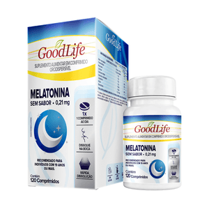 Produto Goodlife melatonina 0,21mg com 120 comprimidos foto 1