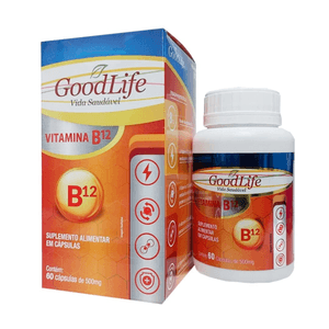 Produto Goodlife vitamina b12 500mg 60cps foto 1