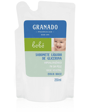 Produto Sabonete liquido granado refil bebe erva doce 250 ml foto 1