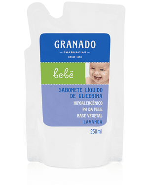Produto Sabonete liquido granado refil bebe lavanda 250 ml foto 1