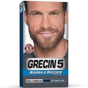 Produto Grecin 5 gel color para barba / bigode cor castanho claro foto 1