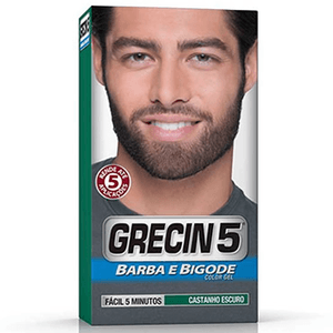 Produto Grecin 5 gel color para barba / bigode cor castanho escuro foto 1