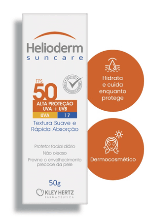 Produto Helioderm suncare fps 50 facial diario 50g hertz foto 1