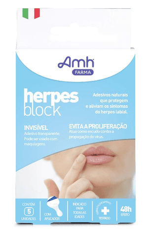 Produto Herpes block adesivos naturais que protegem e aliviam os sintomas do herpes labial com 5 unidades foto 1