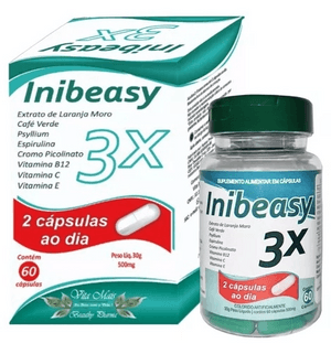 Produto Inibeasy 3x 500mg com 60 cápsulas beauthy pharma foto 1