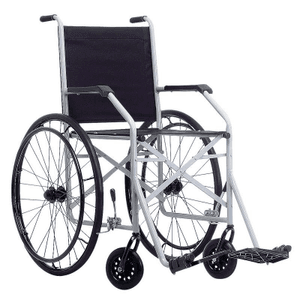Produto Jaguaribe cadeira de rodas 1009 pneu macico cinza nylon foto 1