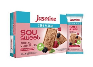 Produto Jasmine biscoito sou sweet 90g sabor frutas vermelhas foto 1