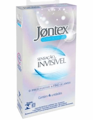 Produto Preservativo jontex ultra sensitive sensaçao invisivel com 4 unidades foto 1