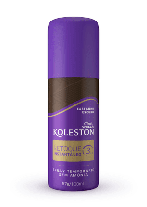 Produto Koleston spray retoque instantâneo castanho escuro 100ml foto 1