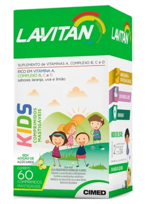 Produto Lavitan infantil 60 comprimidos mastigaveis cimed foto 1