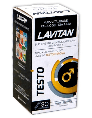 Produto Lavitan testo performance homen 30cpr cimed foto 1