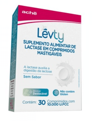 Produto Levty 10.000fcc caixa com 30 comprimidos mastigaveis foto 1