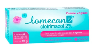 Produto Lomecan creme vaginal 20g com 3 aplicadores descartáveis foto 1