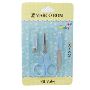 Produto Kit baby marco boni manicure tesoura + cortador de unha+ lixa ref612 foto 1