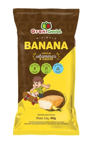 Produto Minibolo sem gluten 40g sabor banana grani amici foto 1