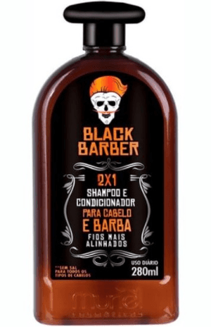 Produto Muriel black barber 2x1 shampoo e condicionador para barba e cabelo 280ml foto 1