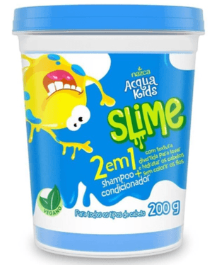 Produto Nazca acqua kids slime 2 em 1 shampoo + condicionador azul 200g foto 1