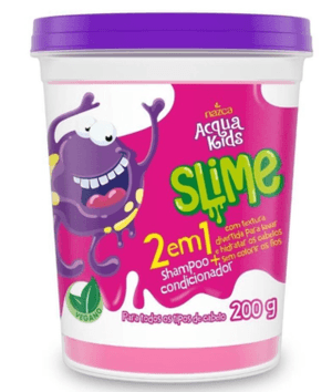 Produto Nazca acqua kids slime 2 em 1 shampoo + condicionador rosa 200g foto 1