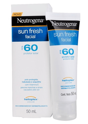 Produto Neutrogena sun fresh protetor solar facial fps60 50ml foto 1
